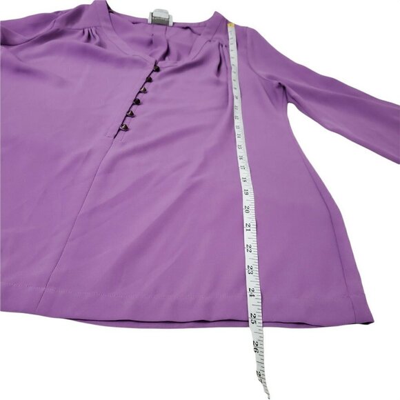 Soft Surroundings Blouse Small Purplw Periwinkle Top Lightweight 25304 - Picture 7 of 8